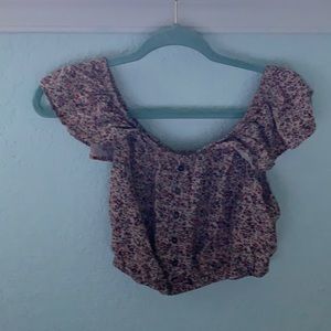 Floral crop top